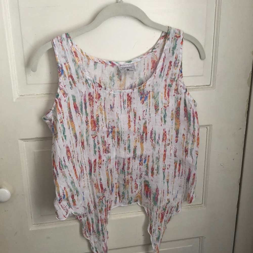 Colorful crop top